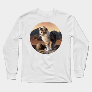 Unique Round Cat Designs: A Collection for Feline Lovers Long Sleeve T-Shirt